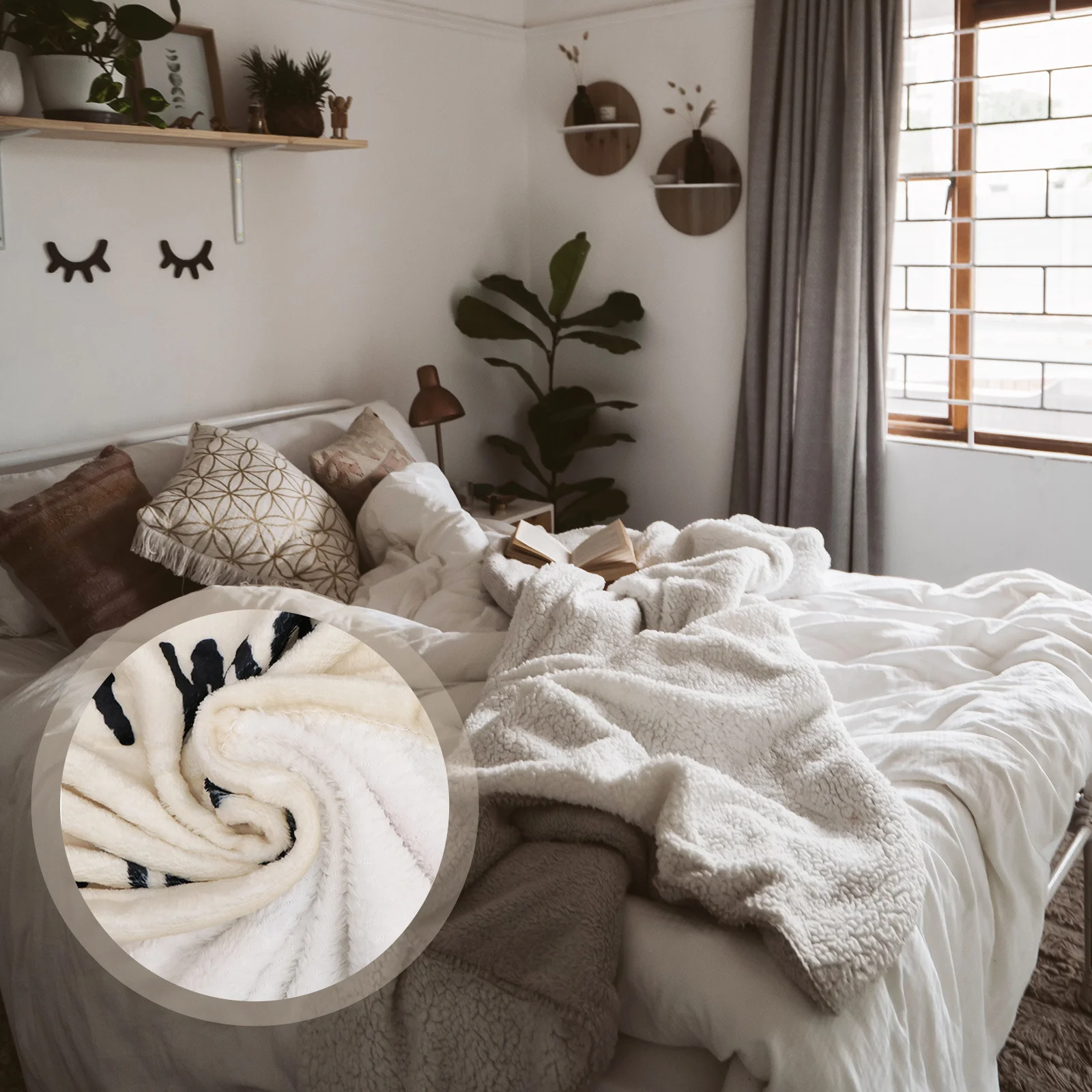 

1Pcs Warm Lamb Fleece Blanket Flannel Lightweight Breathable Sofa Couch Bed Reading Relax Letter Pattern Blanket