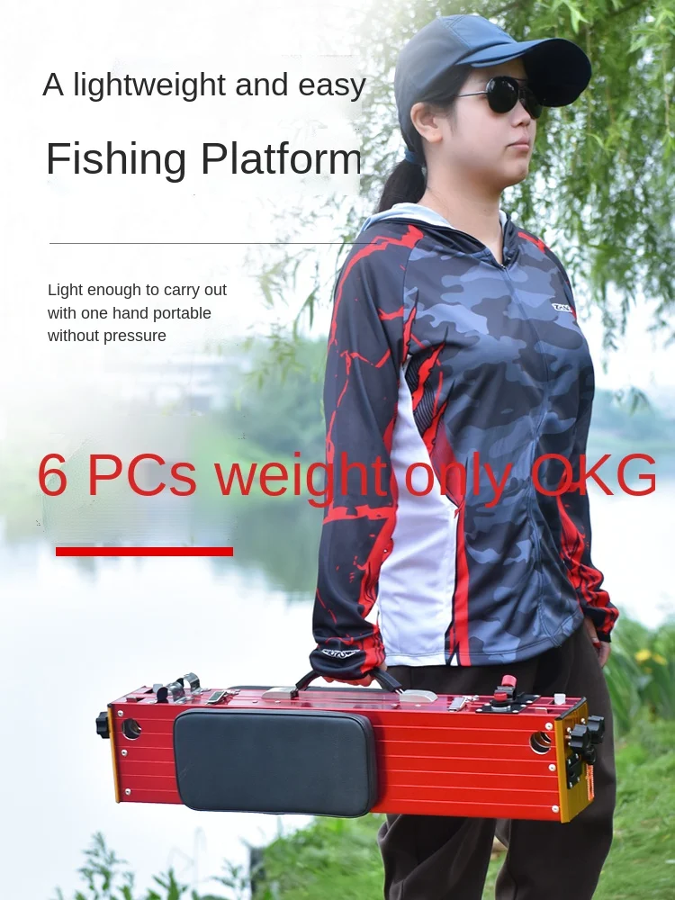 FQ Ultra Light Folding Multi-Functional Telescopic and Portable Aluminum Alloy Thickened Fishing Platform Chair