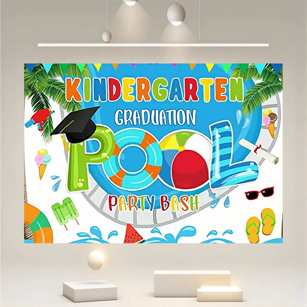 Kindergarten graduation corridor photography decoration graduation party banner congratulatory graduation party supplies