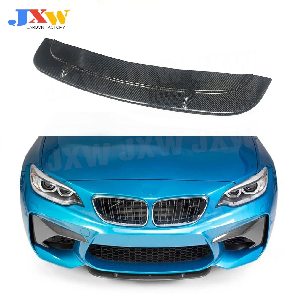 

Carbon Fiber Front Lip Spoiler Bumper Foglamp Eyelids Splitters Cover For BMW 2 Series F87 M2 2016 - 2018