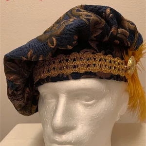 Medieval headwear from the tudor costume for men, Renaissance, Victorian, Queen Elizabeth, Tudor Period, Disqualt Poet, Muffin Hat, Headwear 10 Main Sales Chapeu Queen Elizabeth - №3