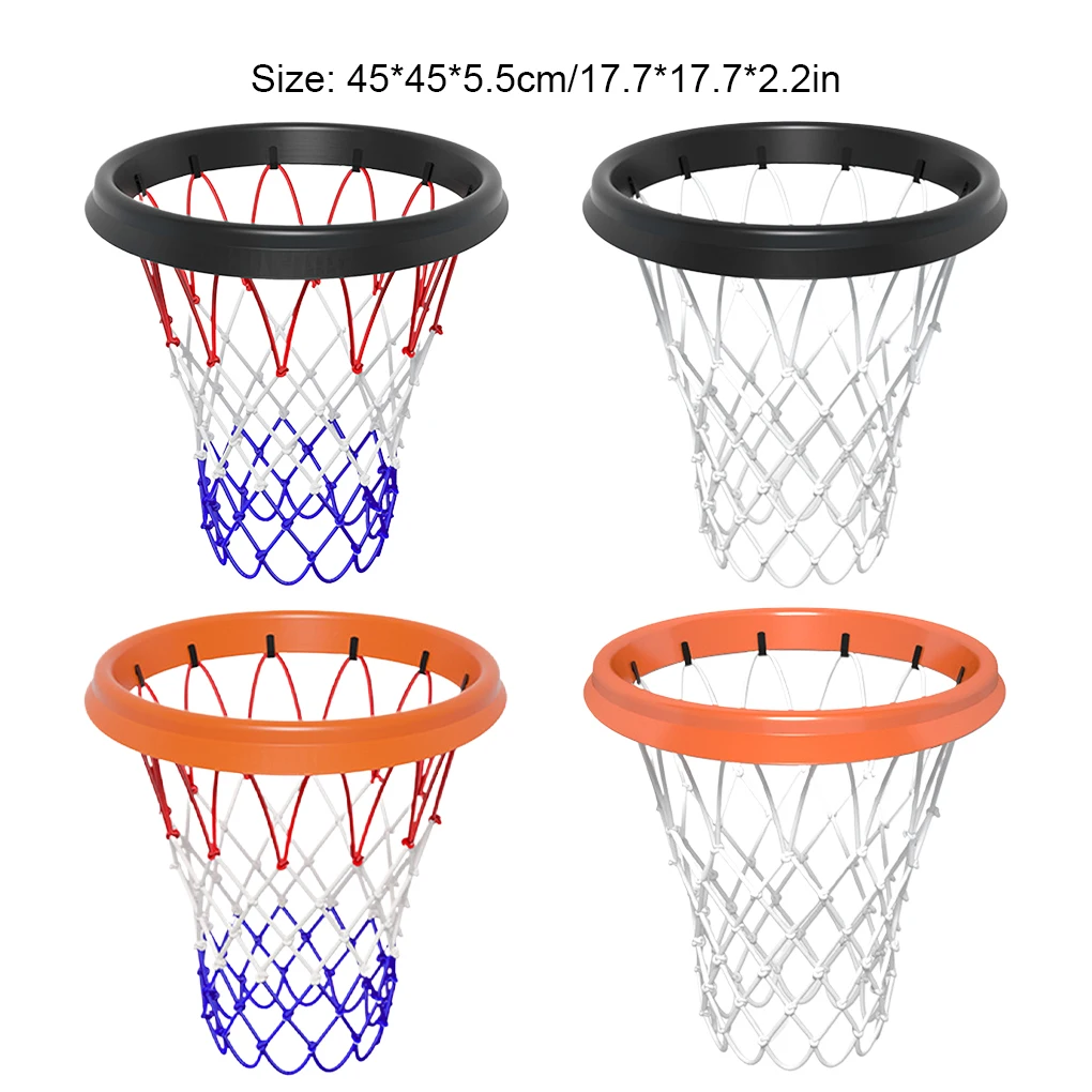 Professional PU Portable Basketball Net Frame Easy Setup 2.Universal Compatibility 3. Materials Black Colored Net