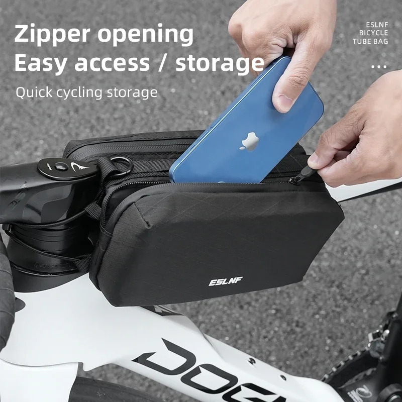 

ESLNF Multifunction Bike Top Tube Phone Bag Front Frame Storage Mountain Bicycle Shoulder Bags Large-sized Bcycle Bag