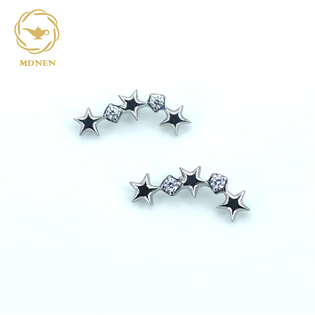 MDNEN Fashion Jewelry Piercing Jewelry ASTM F136 Impant Grade Titanium Shooting star Titanium  Piercing Jewelry Tops