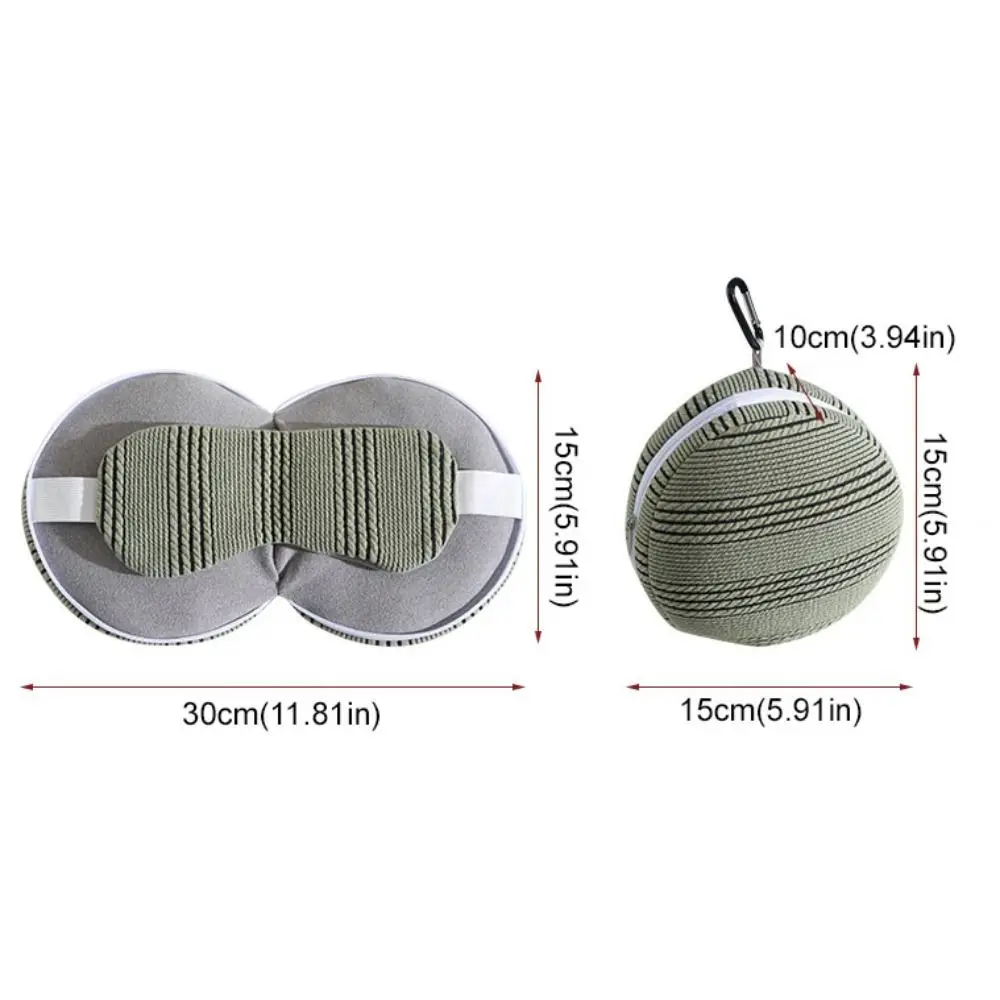 Portable 2 in 1 Neck Pillows Light-blocking U-shaped Nap Pillow Foldable With Eye Mask Sleep Pillow Business Trip