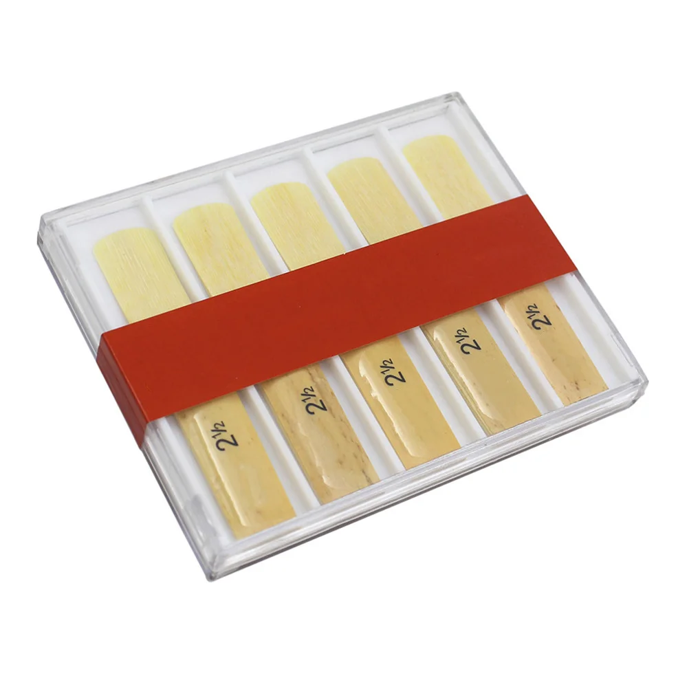 

10piece Clarinet Reeds Strength 2.5 Hand Assembled Lacquer Coated Reeds for Music Instruments Exact Diameter and Wall Thickness