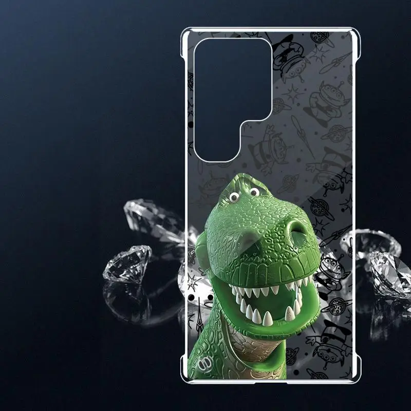 Three Eyed Monster Alien Rex phone case for Samsung Galaxy S24 s23 Ultra FE cases s20 s21plus s22 borderless cooling clear funda