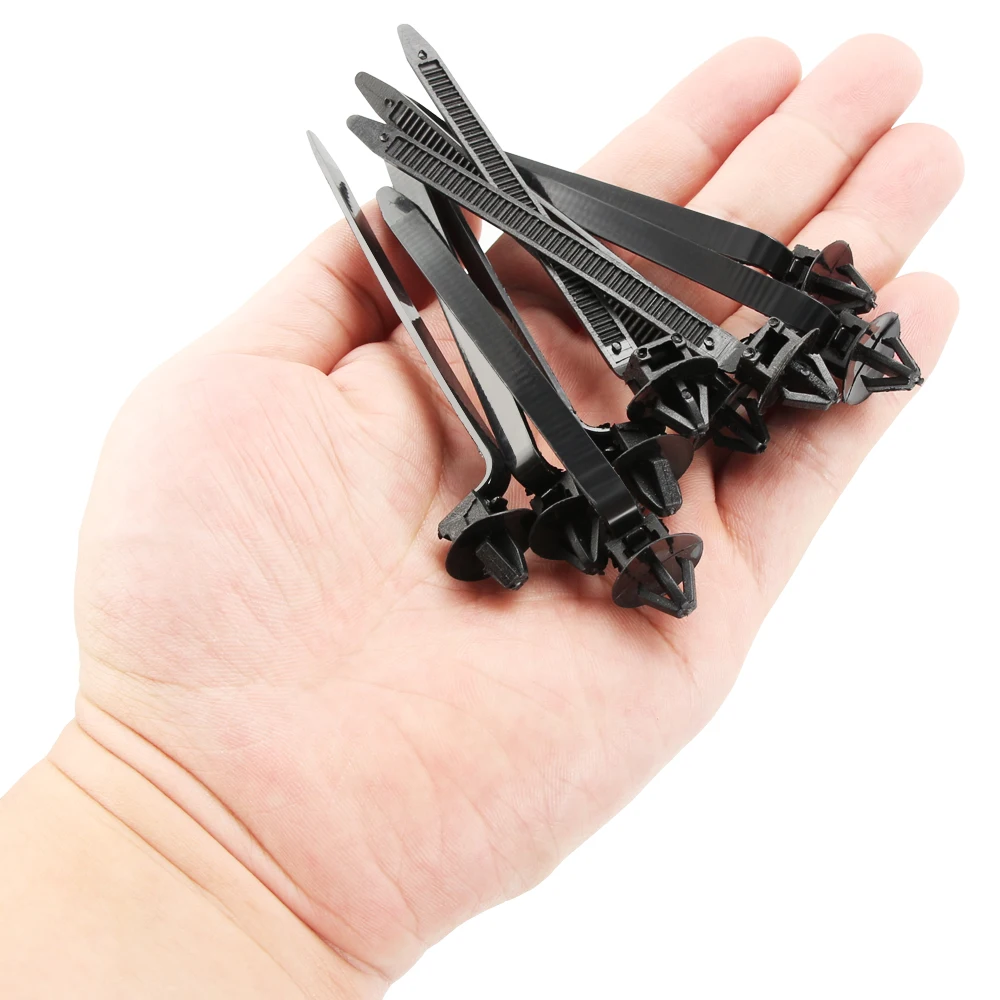 10PCS Car Cable Fastening Ties Auto Fasteners for Honda crv civic 2017 city accord 7 jazz fit hr-v