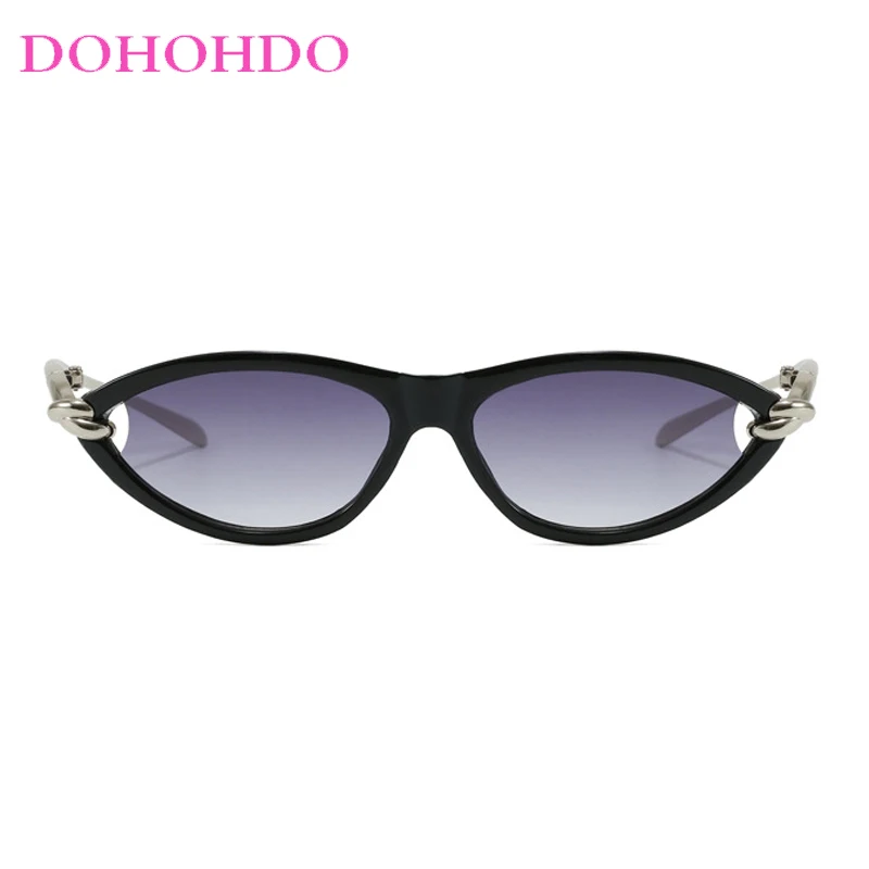 2025 موضة فاخرة معدنية إطار صغير البيضاوي النساء النظارات الشمسية العلامة التجارية مصمم فاسق الرجال ظلال في الهواء الطلق القيادة السفر نظارات UV400