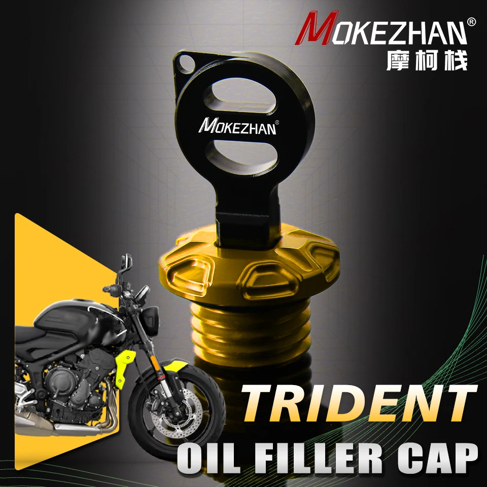 

Motorcycle CNC Accessories Anti theft Engine Oil Filler Cap Plug Cover For Trident 660 Trident660 2022 2023 2024+ Accessories