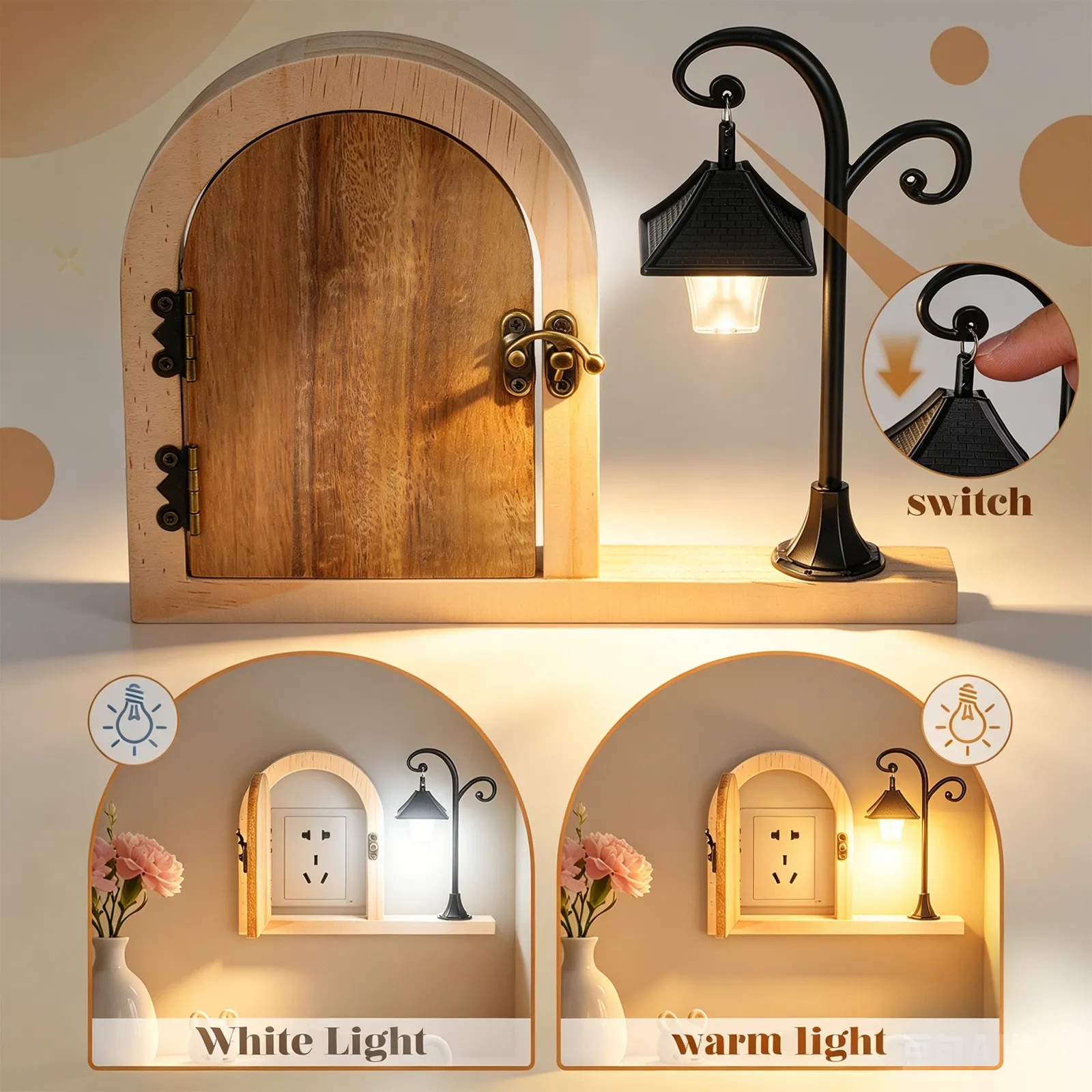 Wooden Fairy Door Outlet Cover - Outlet Cover Childproof recension och pris
