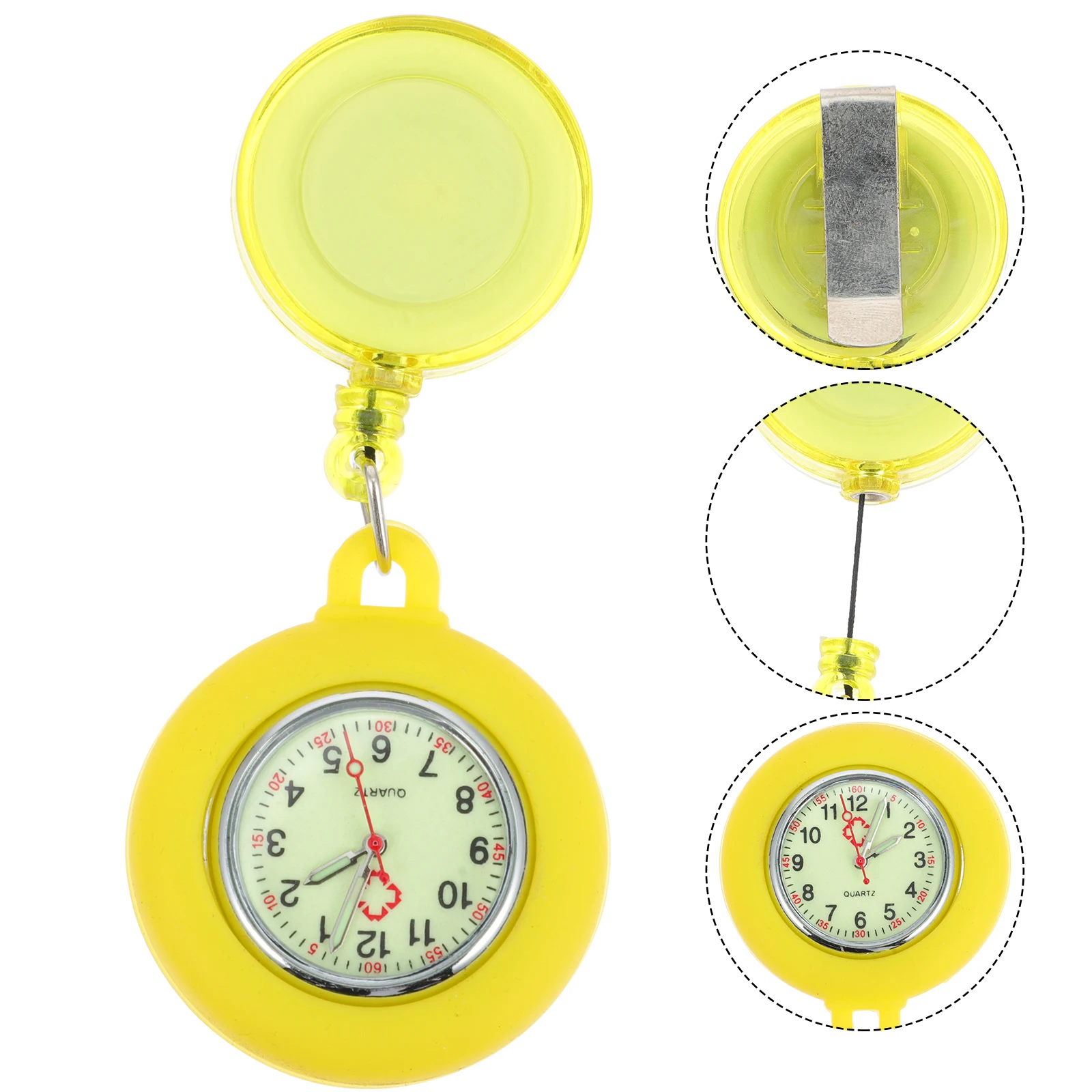 

Retractable Nurse Pocket Lightweight Quartz Chest Watch For Medical Staff Portable Telescopic Timepiece Gift For Nurse Friends