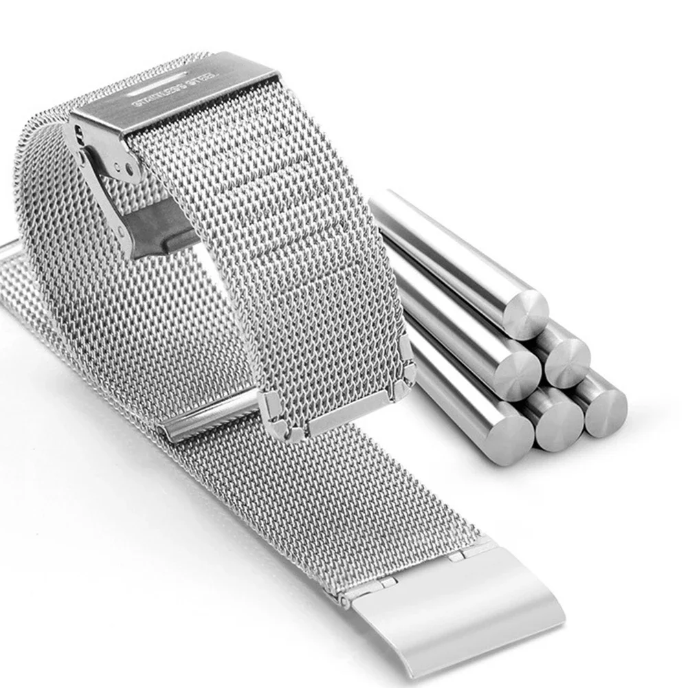1 шт. миланский ремешок с одной застежкой из нержавеющей стали для Samsung Watch4 12 мм 14 мм 16 мм 18 мм 20 мм 22 см принадлежности для часов
