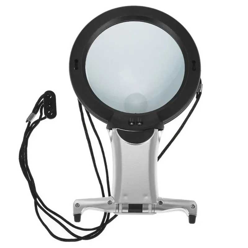 

2,25x 5x увеличительные очки со светодиодной подсветкой, лупа, рука помощи, паяльник, зажим, инструменты, лупа для экрана телефона, стеклянные инструменты