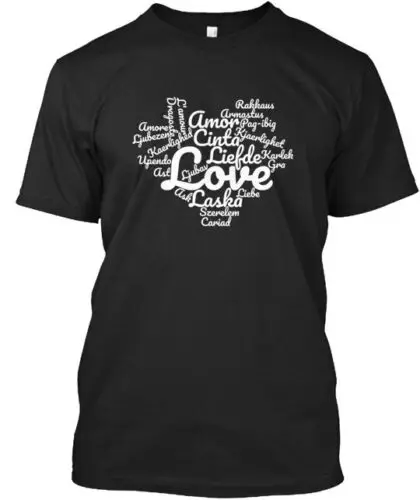 

Love Languages T-Shirt Made in the USA Size S to 5XL