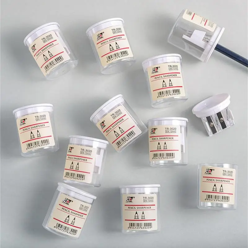 مبراة قلم تحديد الشفاه، مبراة كحل شفافة، قلم تلوين أحمر الشفاه المحمول، قاطع شحذ اللوازم المدرسية للأولاد