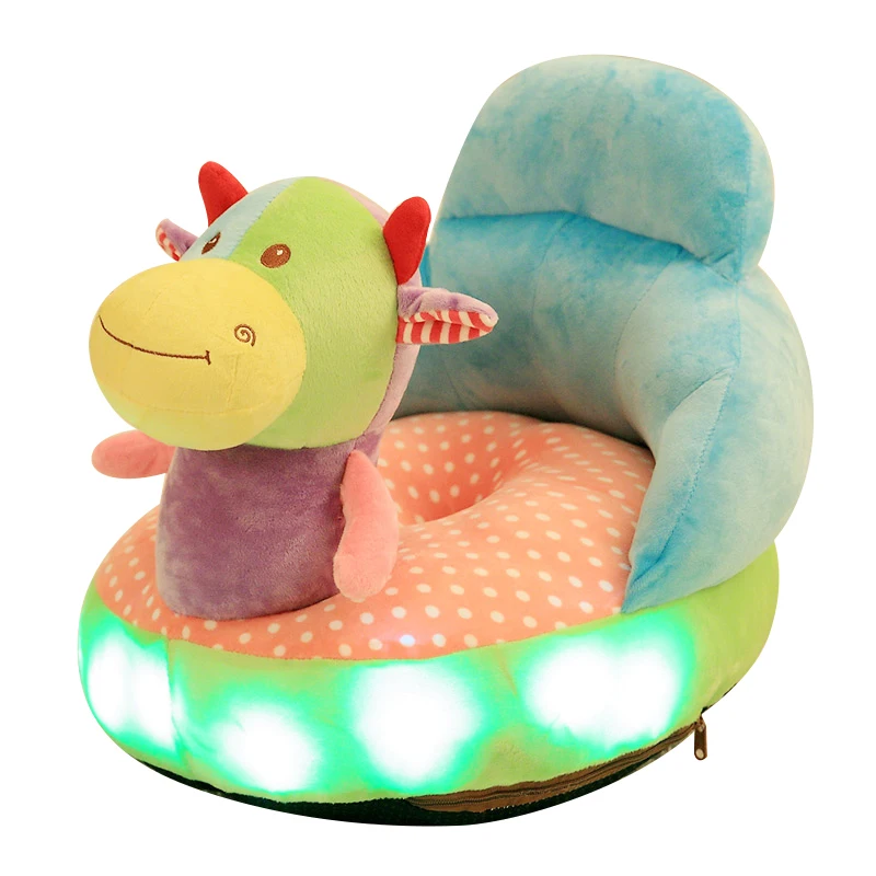 

50cm glowing kid children small learn sit sofa kindergarten baby lazy chair removable wash birthday gift plush toys