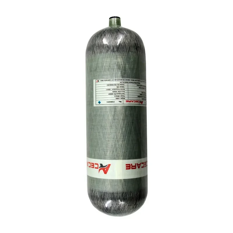 ACECARE 9L Carbon Fiber Cylinder With Filling Station Regulating Valve 300Bar 4500Psi High Pressure Tank Diving Scuba