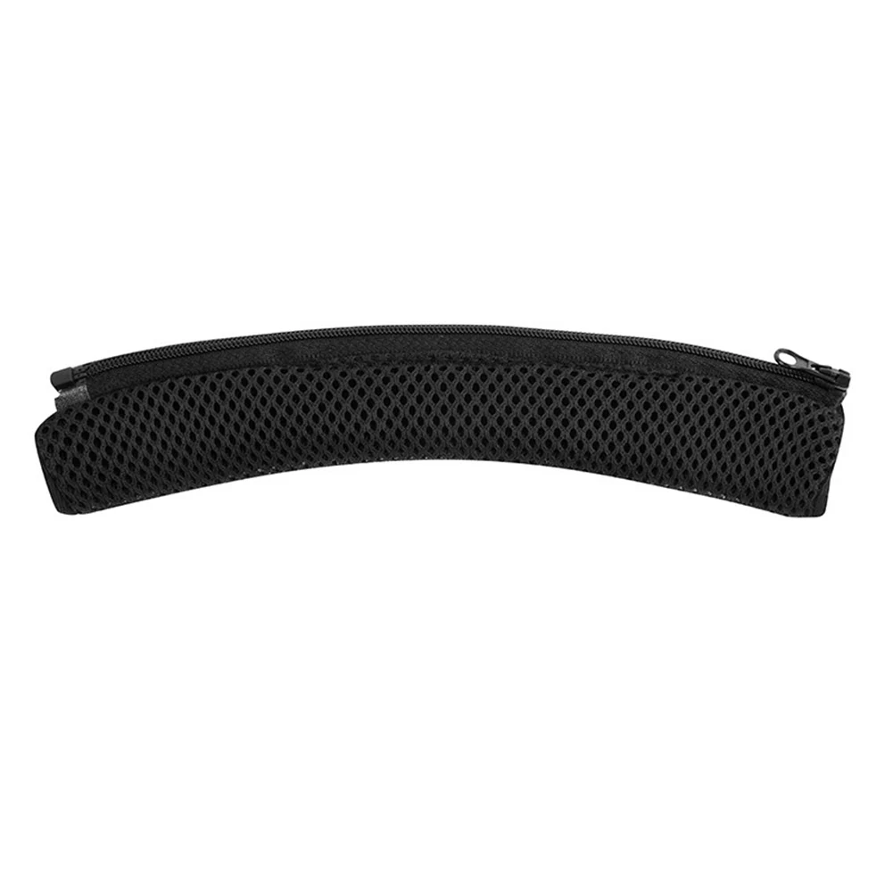 Soft Elastic Mesh Headband Protector with Zipper for Headphones to Enhance Airflow Distribution and Resist Deformation Over Time