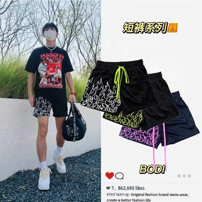 

Fitness Jogging Shorts Chicano Street Sports Shorts Y2K Streetwear Beach Seaside Casual Short Pants 2024 New Summer Printed