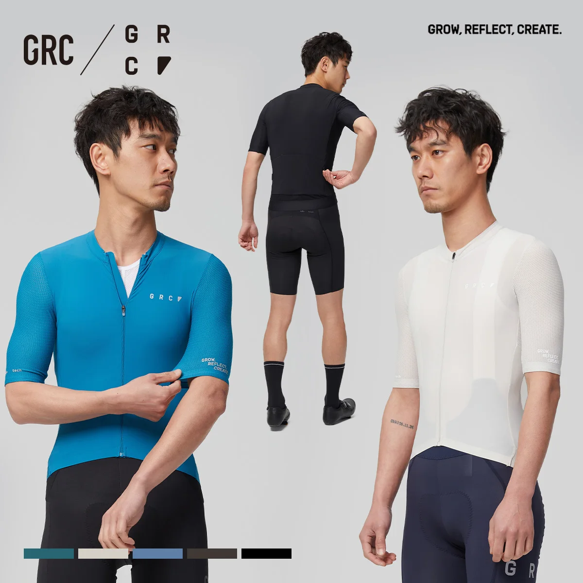 

GRC Cycling Apparel Men's Tech Black Label Jersey