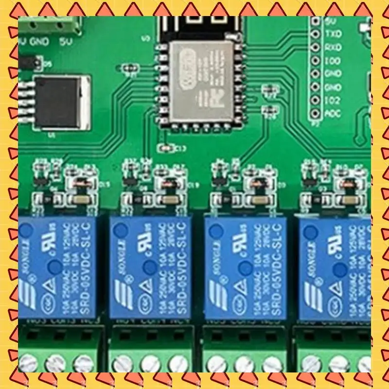 A008 3X ESP8266 WIFI 8 Channel Relay Module ESP-12F Development Board Power Supply 5V/7-28V Wireless WIFI Module