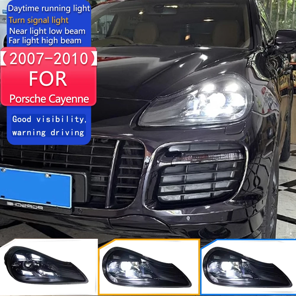 

Car Styling for Porsche Cayenne Headlights 2007-2010 Cayenne GTS LED Headlight Projector Lens DRL Head Lamp Accessories