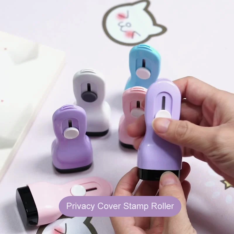 Cutting Tool Box Opener Privacy Stamp 2 In 1 Identity Rechargeable Protection Quick Ink Cover