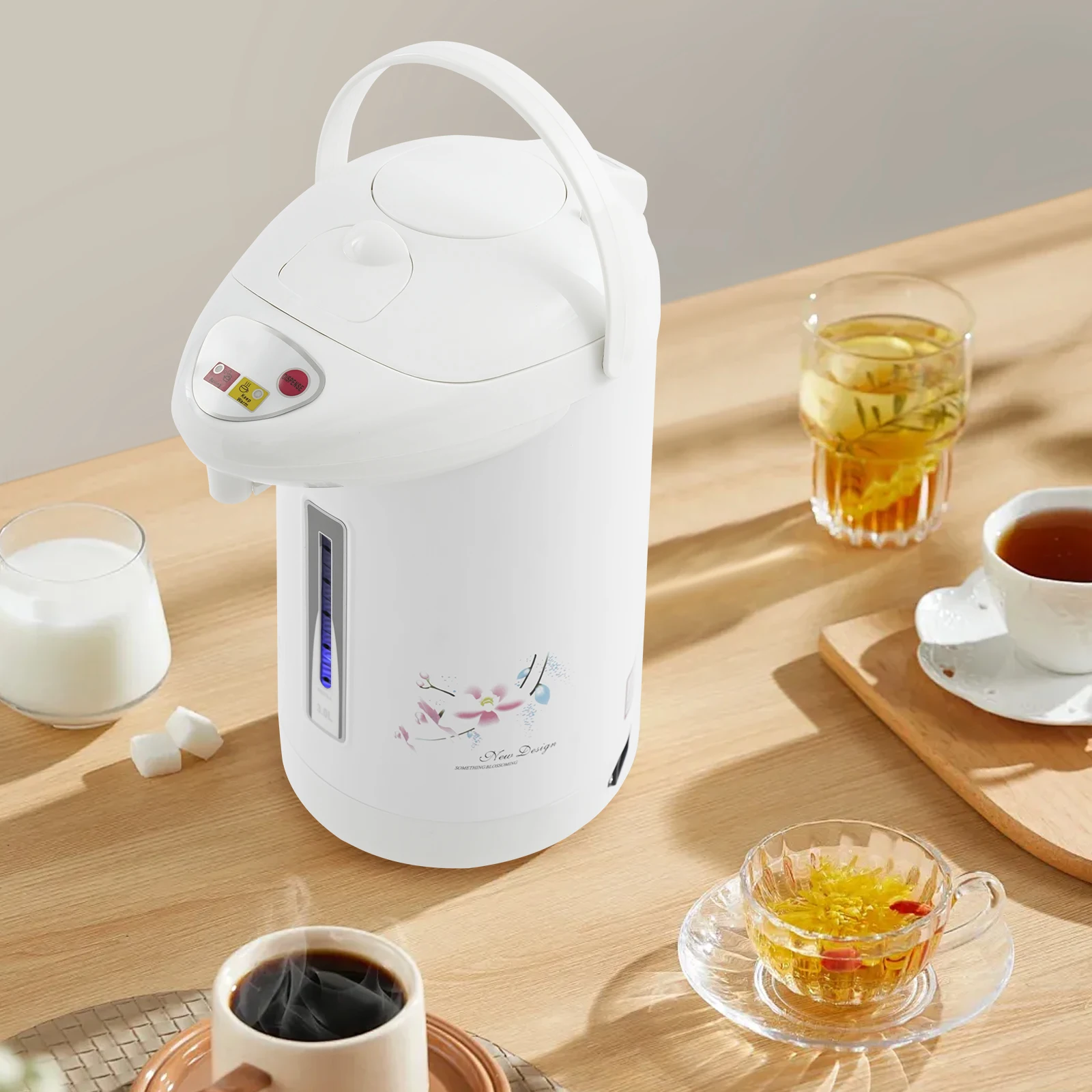 

Electric Kettle, 3L Stainless Steel Electric Water Kettle 110V US Plug, 304 Food Grade Interior, Auto Shut-Of for Home, Office
