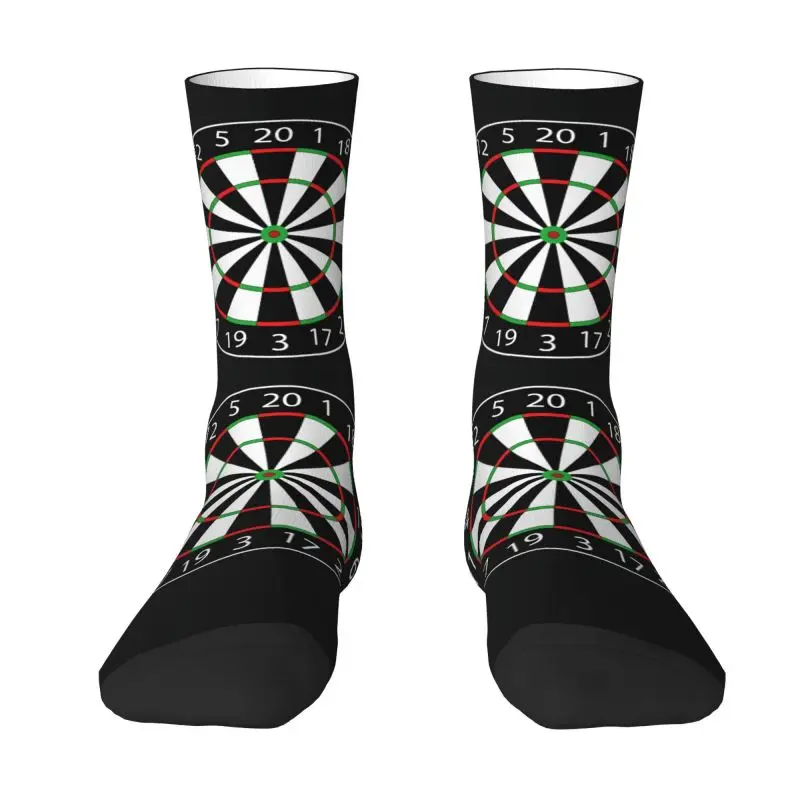 

Custom Darts Board Arrow Target Mens Crew Socks Unisex Kawaii Spring Summer Autumn Winter Dress Socks
