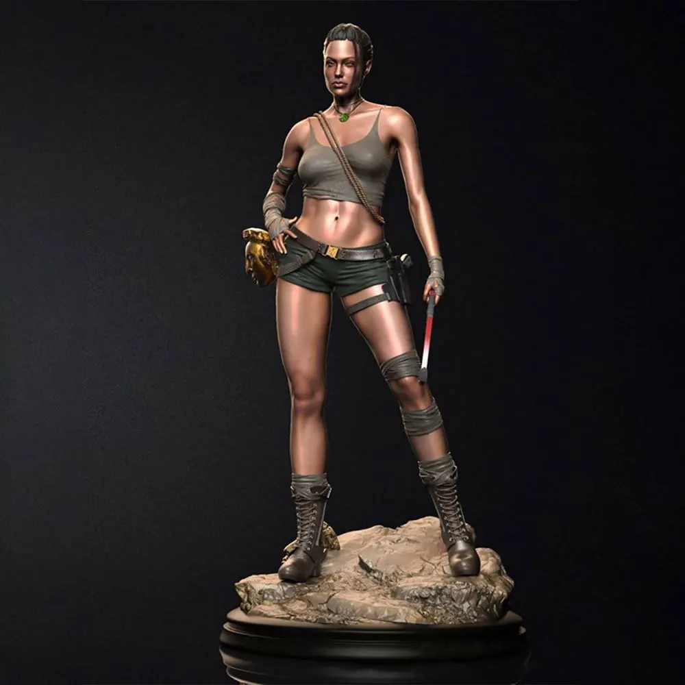 1/24/18/16/12 Attractive Resin Model Kit for GK Miniature 3D Printed Grey Statue Figurine DIY Doll Model Not Painted