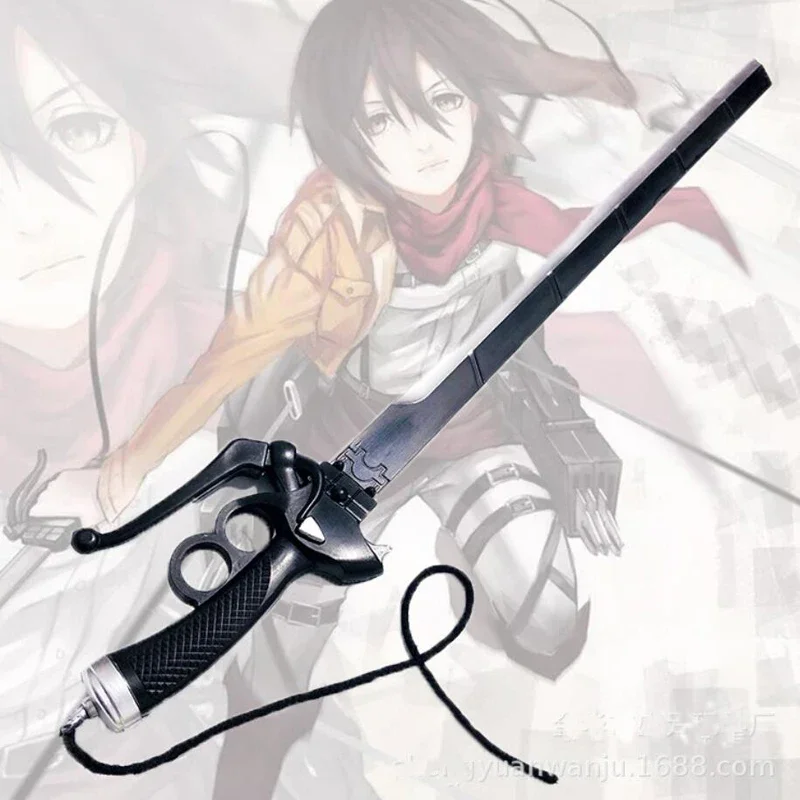 

New Arrival 95*13.5 cm PU Material Mikasa double knife RivaMika LeviMika sword Halloween prop
