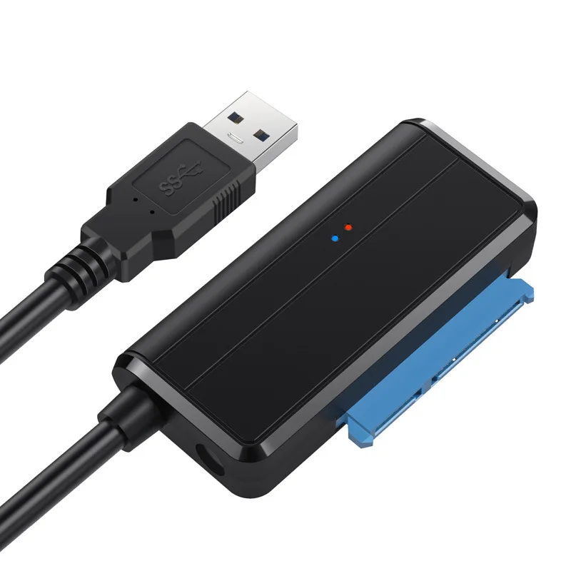 USB 3.0 to SATA Cable 12V Power Adapter Included SATA III Hard Drive Disk Converter UASP Support for2.5 Inch SSD HDD