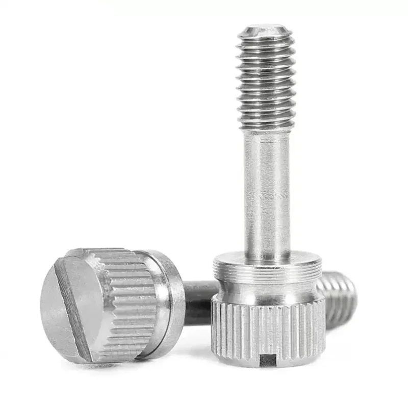 M2 M2.5 M3 M4 M5M6M8 GB839 304 Stainless Steel Slotted Hand Screw Hand-Tighten Anti-loosening Captive Knurled Thumb Bolt