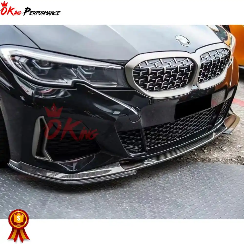 3D Style Carbon Fiber Front Lip For  3 Series G20 BodyKit