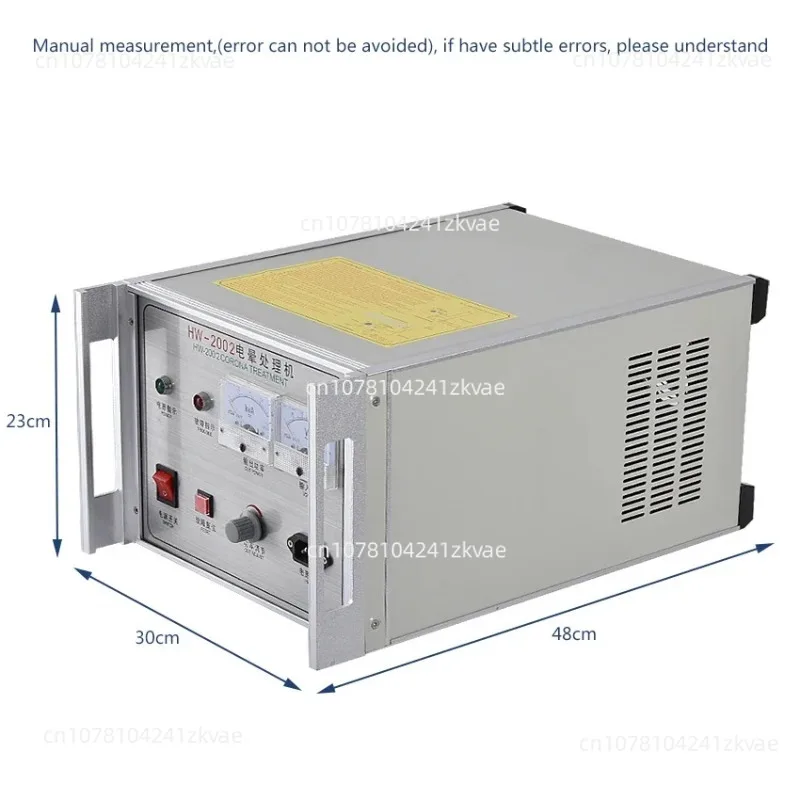 HW-2002 Surface Corona Treatment Machine For PP PE PS Film,8-25 Khz Output frequency is continuous adjustable 30-80m / min speed