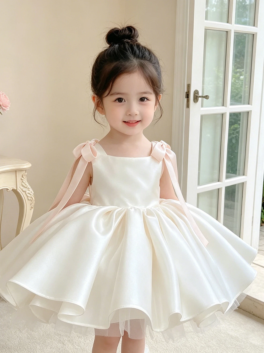 gonna-da-principessa-in-raso-color-champagne-abito-da-cerimonia-per-bambine-gonna-a-balze-fibra-di-poliestere-per-bambine-di-8-anni