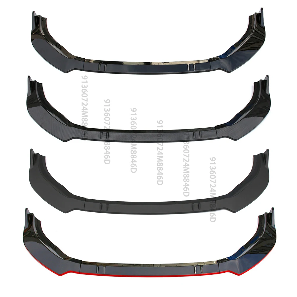 Carbon Fiber Front Bumper Lip Spoiler for VW Golf 8 MK8 2020-2022,R-LINE Body Kit Splitter Diffuser