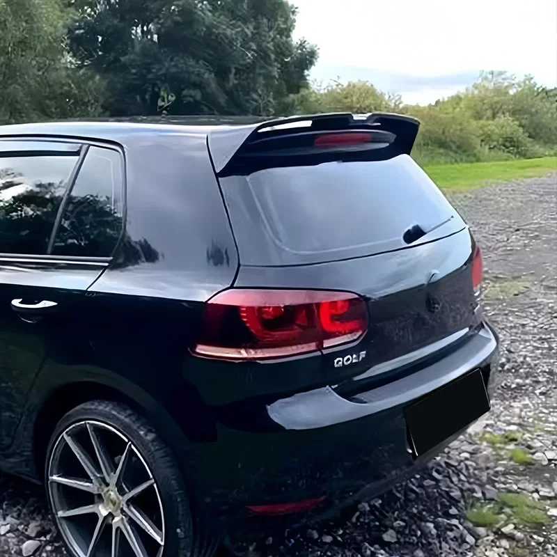 For VW Golf Mk6 GTI R R20 TSI TDI 2009-2013 Oettinger Style Rear Trunk Roof Spoiler Splitter Spoiler Wing Body Kits Car Tuning