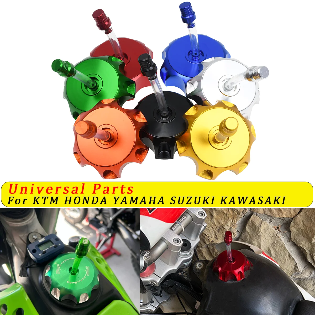 

Motorcycle CNC 50mm Aluminum Gas Fuel Tank Cap Breather Vent With Vent Cap ATV For Yamaha wR450F 250R 250F YZ250 250F 450 450F