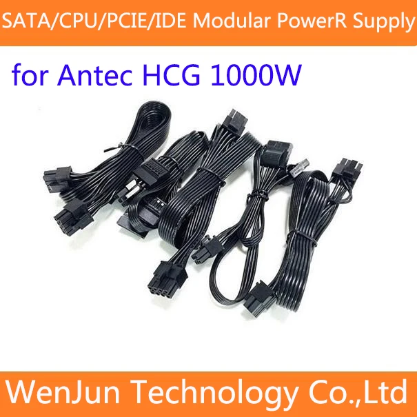 High Quality PCI-E 6+2pin / CPU 8Pin(4+4) /4 SATA /4 IDE power Supply cable for Antec HCG 1000W X 1000W Gold Modular