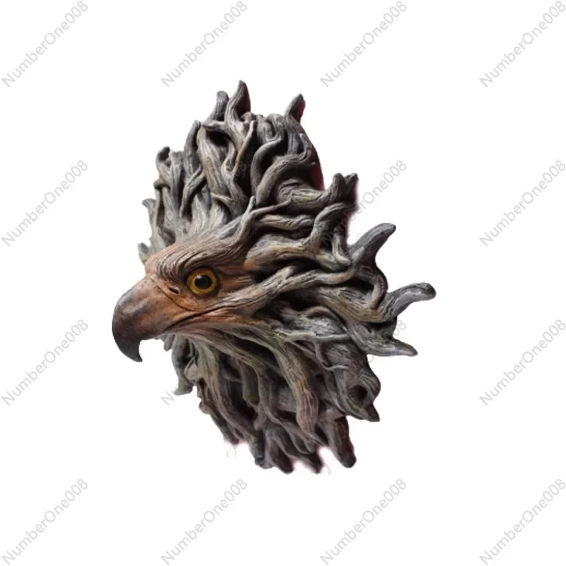 Spot Resin Handicrafts Tree Roots Eagle Head Tree Hanging Garden Decoration Living Room Wall Decoration