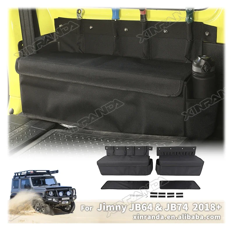 Jimny Car Rear Trunk Side Storage Bags Organizer for Suzuki Jimny JB74W JB64W JB74 JB64 2018 2019 2020 2021 2022 2023