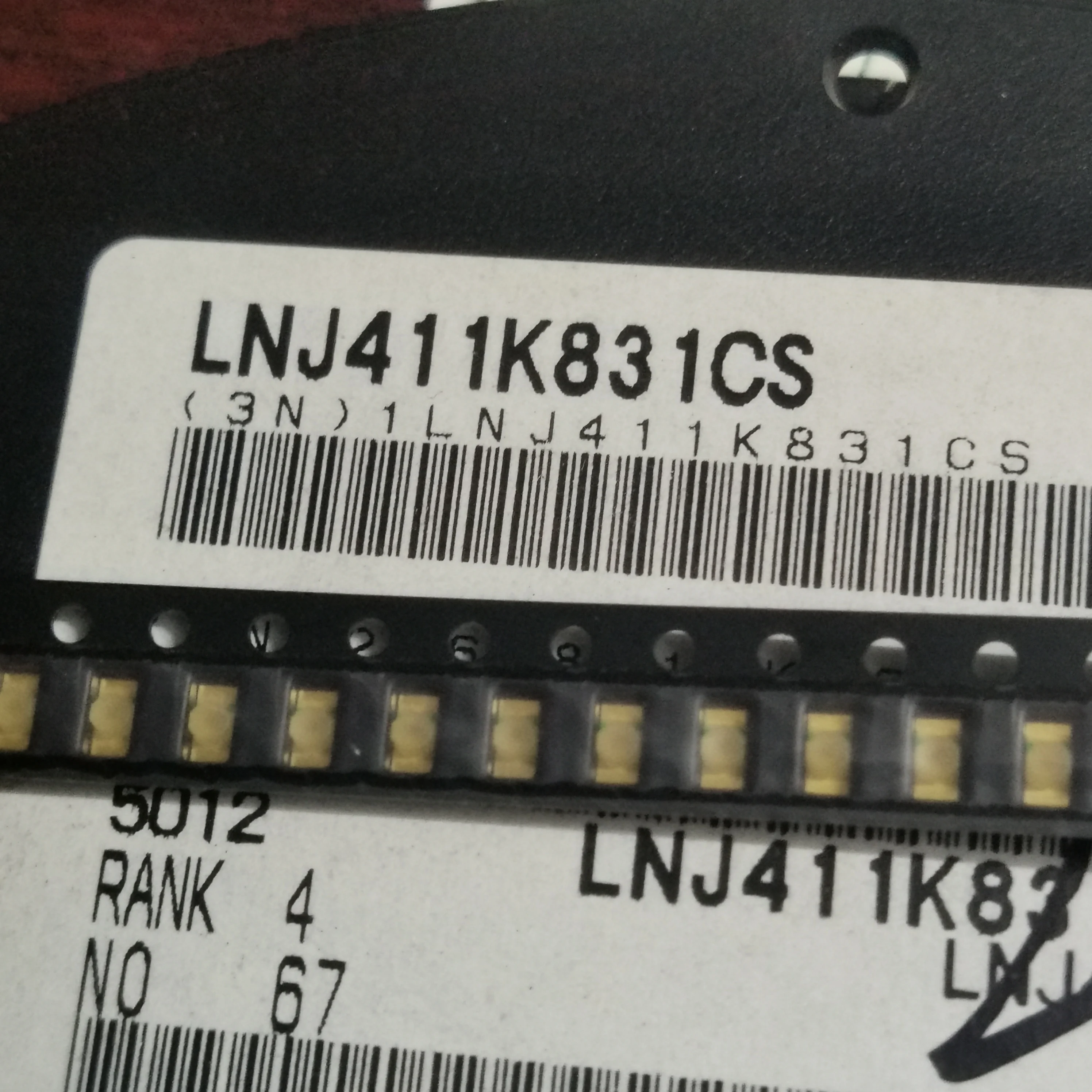 50 Stück/LNJ411K831CS 1206 (3216) SMD-LED, gelbe LED-Anzeige