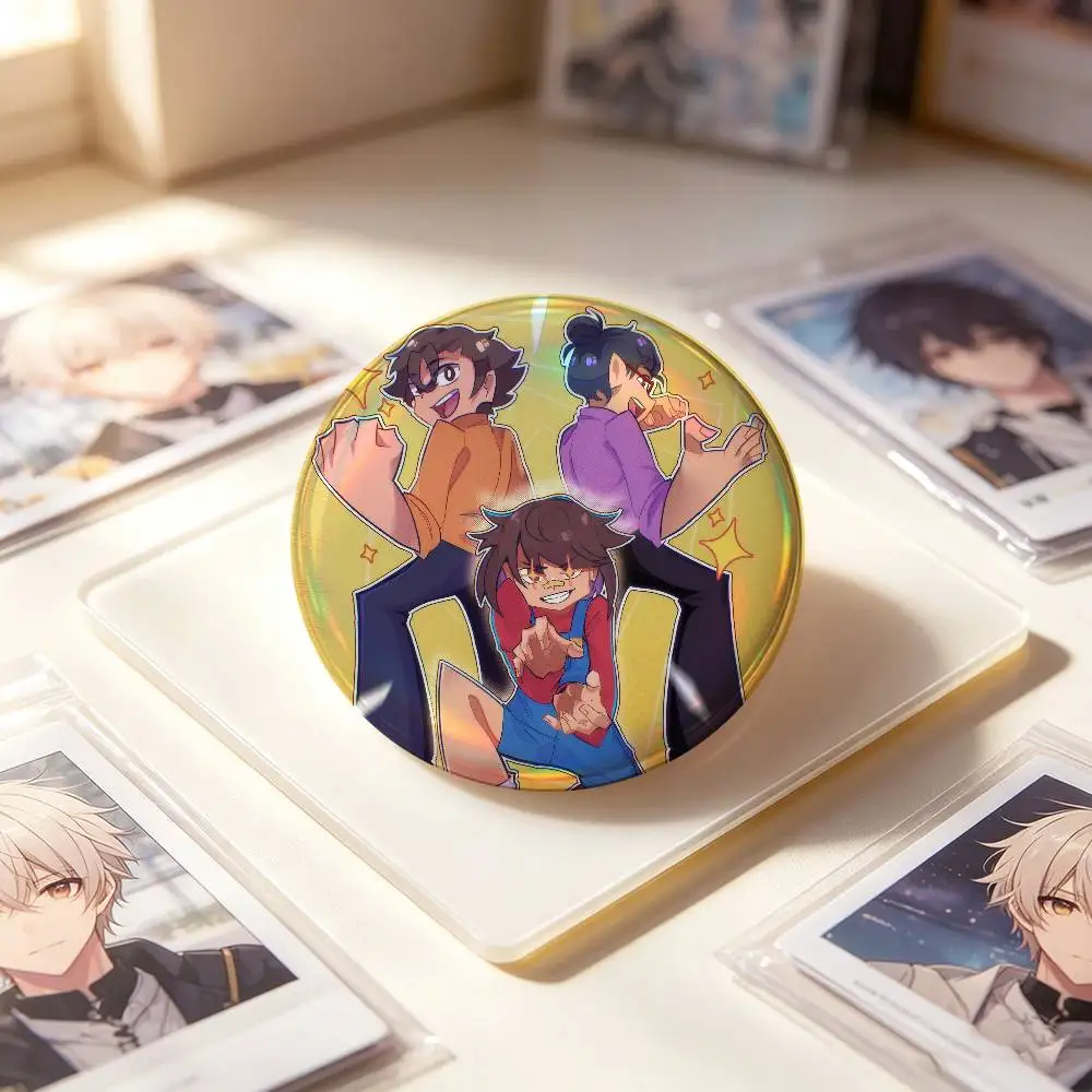 Game Until Then    Cute Anime Figure Icon Badge Handmade Tinplate Brooch For Backpack Clothes Chest Ornament Gifts