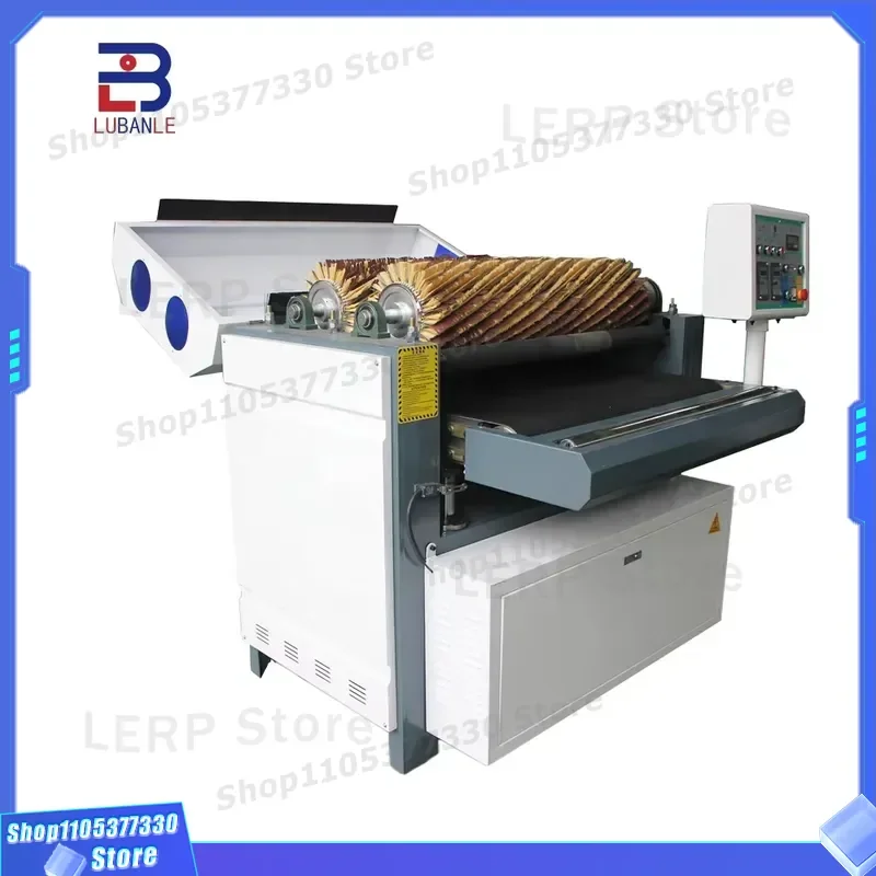Double Roller Brush Wood Floor Polishing Machine Plywood Sanding Tool for Woodworking Surface Finishing Equipment Woodworking