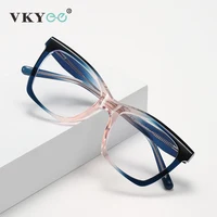 VICKY, gafas de lectura con montura grande y estilo geométrico, diseños personalizados, gafas de lectura antiluz azul, prescripción personalizada disponible LS003