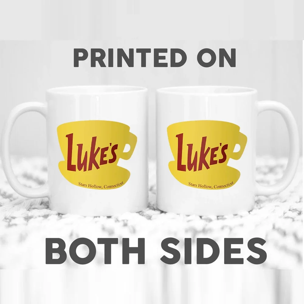 Lukes Diner Mug Stars Hollow Connecticut Gear Gilmore Girls Inspired Mugs Lukes Diner Cup Lukes Diner Coffee Mugs Fan Gift Straw