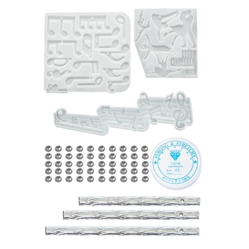 악기 Windchime 실리콘 몰드 미술 공예 어린이를위한 수공예 액세서리 용품 어린이 수제 공예 만들기