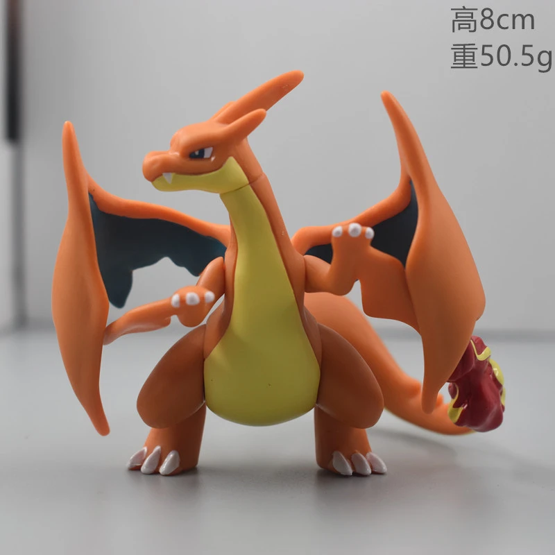 New Pokémon Pokemon Evolution Charizard Beast Doll Handheld Office Car Ornament Children's Birthday Gift Christmas Gift